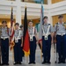 Wiesbaden High School JROTC battalion, community, conducts September 11th ceremony