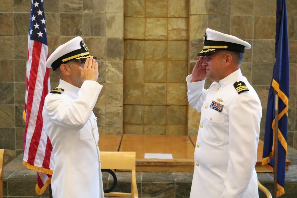 CURTIS WILBUR HOLDS CHANGE OF COMMAND CEREMONY