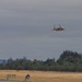 Oregon Air National Guard F-15s perform flyby in McMinnville, Ore.