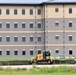 Final exterior grading takes place at fiscal year 2020-funded barracks project at Fort McCoy