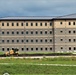 Final exterior grading takes place at fiscal year 2020-funded barracks project at Fort McCoy