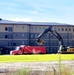 Final exterior grading takes place at fiscal year 2020-funded barracks project at Fort McCoy