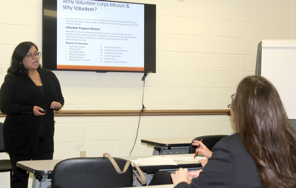 Volunteer opportunities give spouses new skills