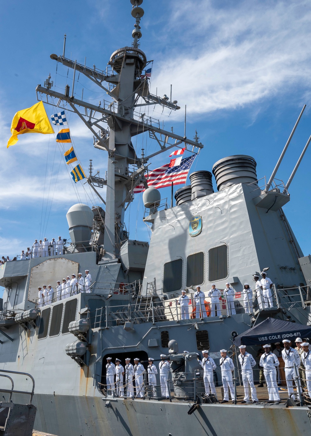 USS Cole and Bainbridge return from deployment