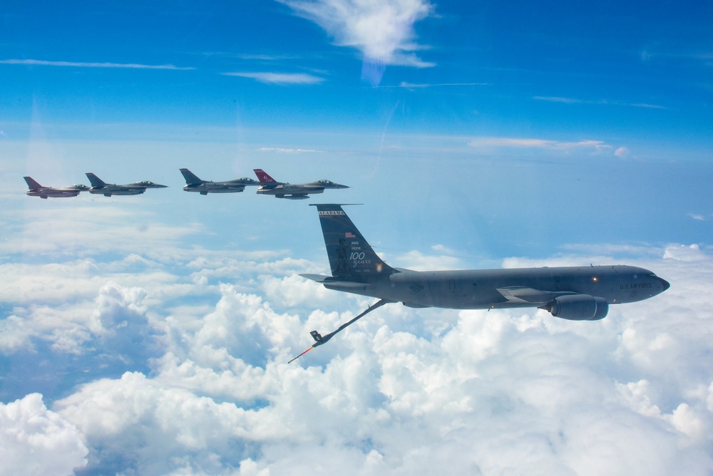 Red Tails Refueled by KC-135