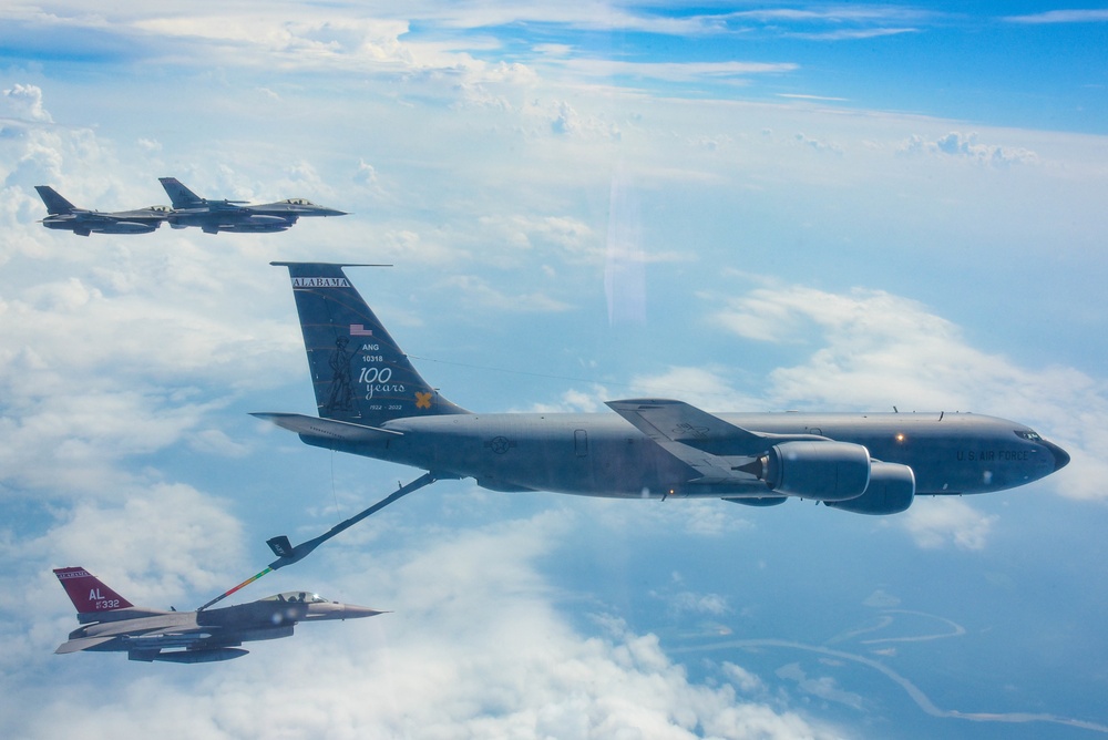 Red Tails Refueled by KC-135