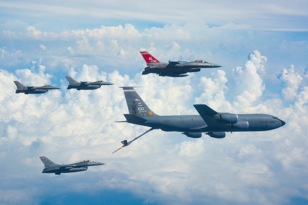 Red Tails refueled by KC-135