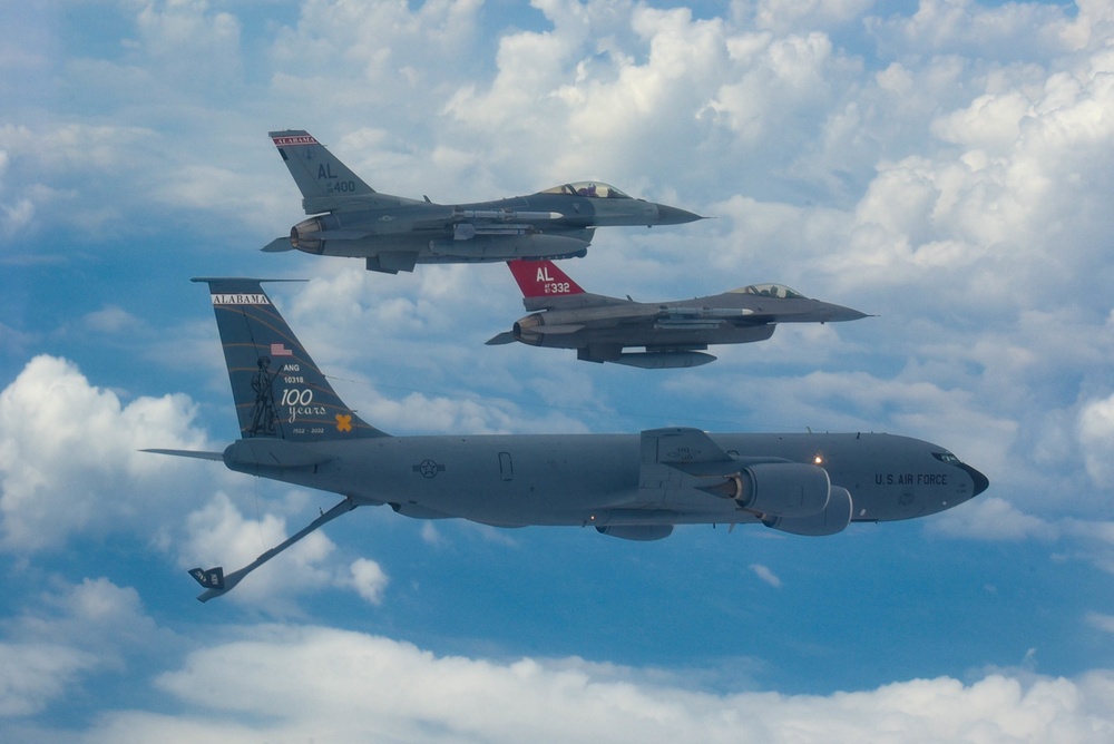Red Tails Refueled by KC-135