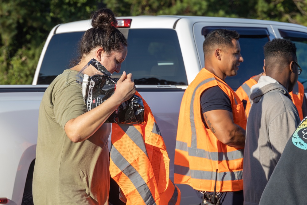 Single Marine Program Conducts Base Clean-Up