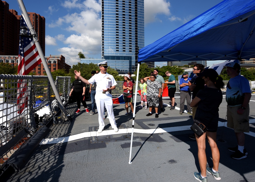 Tour of USS Minneapolis-St. Paul During Maryland Fleet Week and Flyover