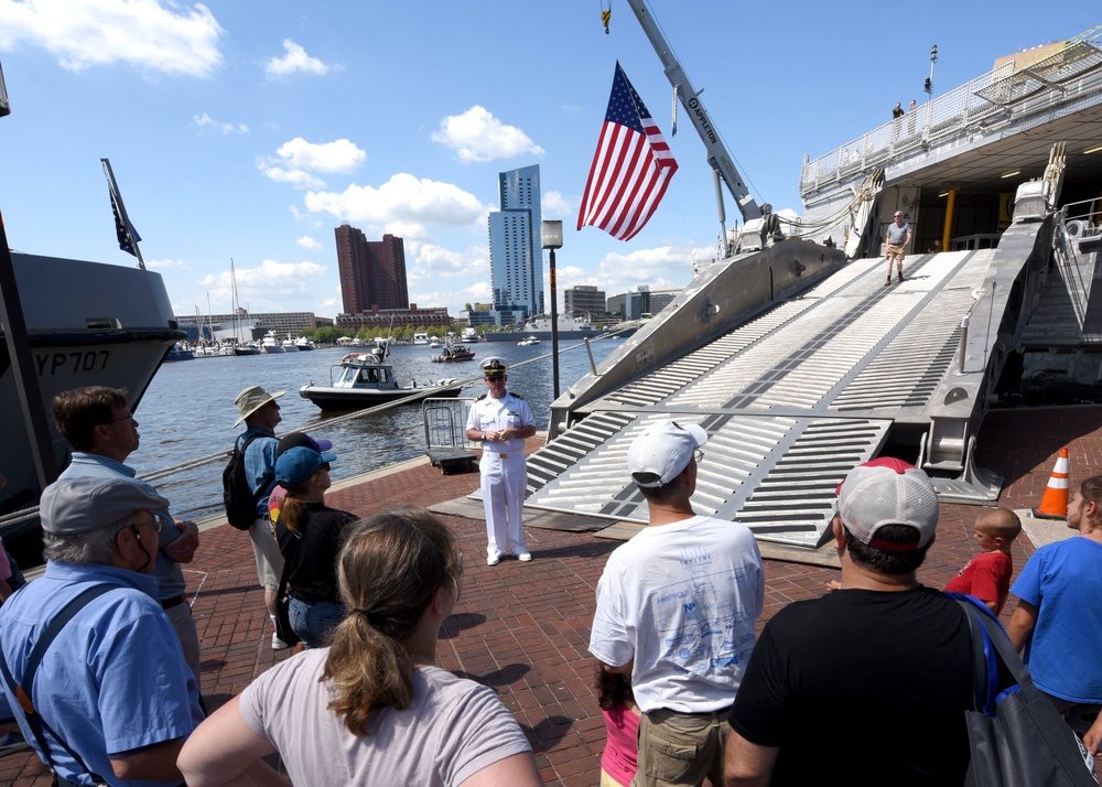 Tour of USNS Newport During Maryland Fleet Week and Flyover