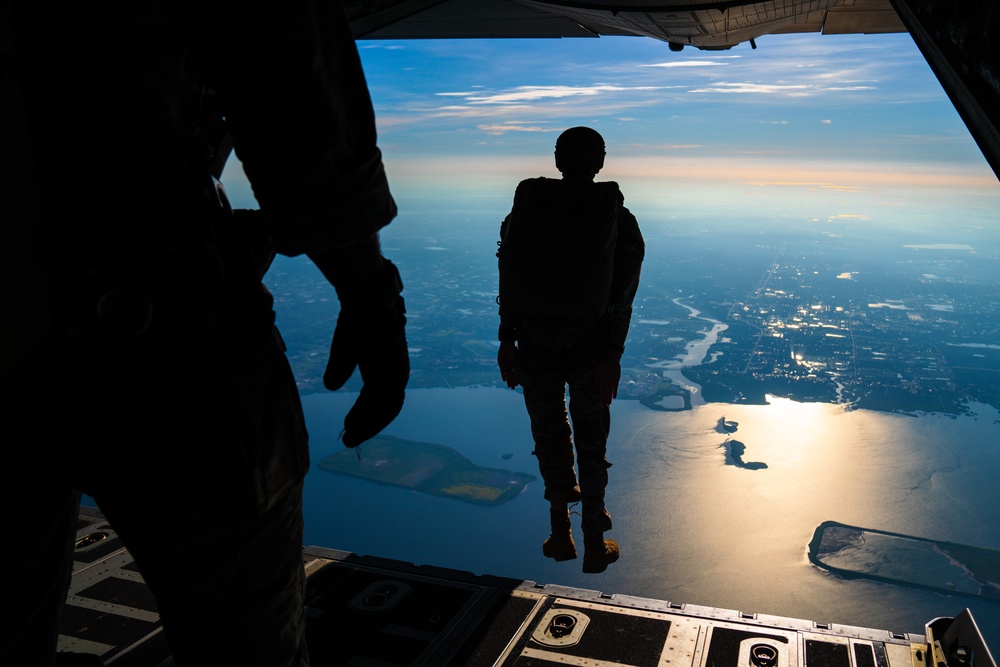 Joint special operations forces conduct freefall operation at MacDill