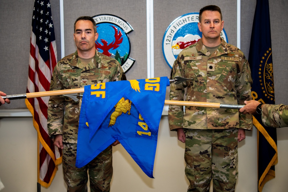 142nd Operations Support Flight redesignates as a Squadron