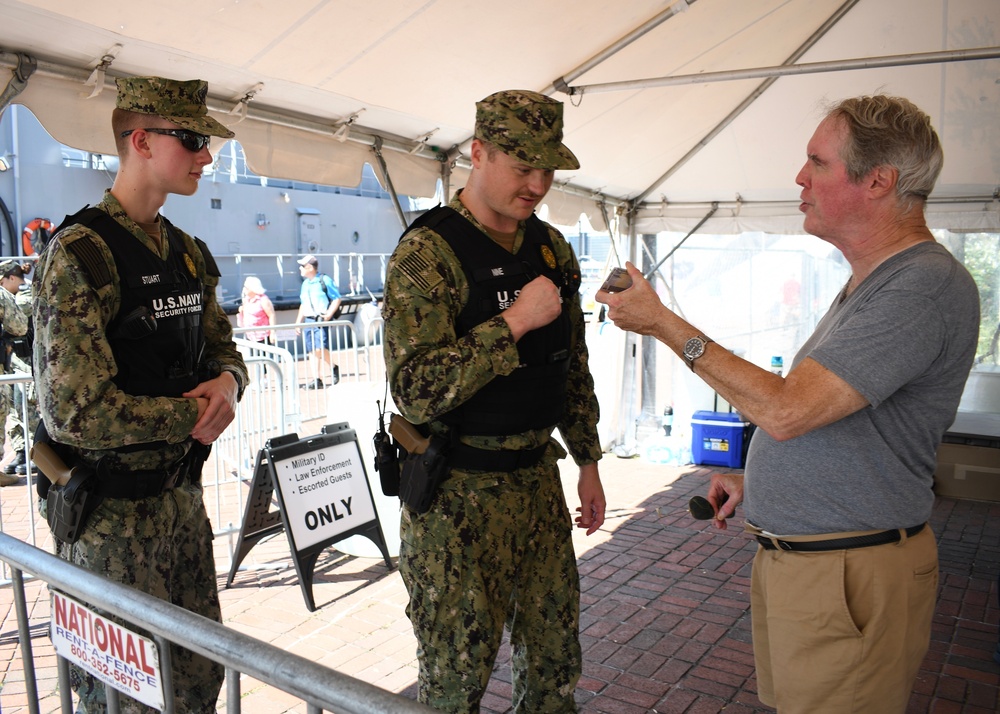 Security Operations in Baltimore Inner Harbor during Maryland Fleet Week