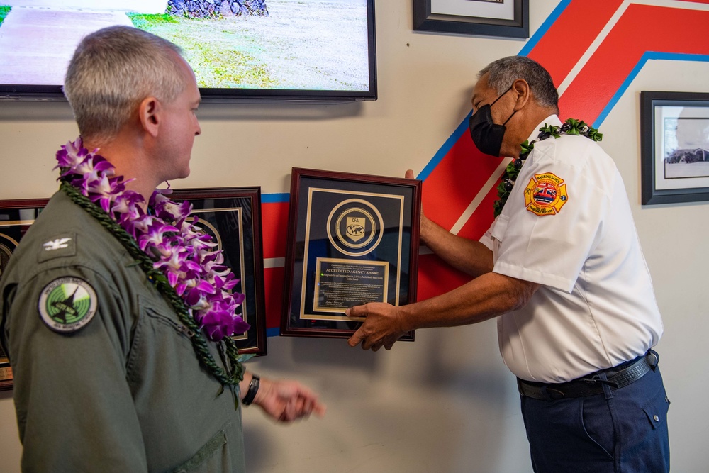 Pacific Missile Range Facility (PMRF) Fire Department Reaccreditation Award Ceremony