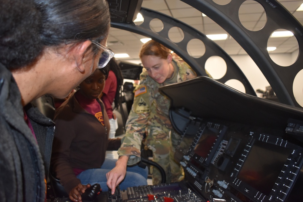 128th Aviation Brigade hosts Warwick High School Navy JROTC Visit