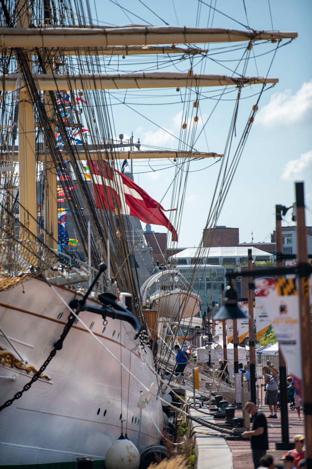 Ships Moored in Baltimore for Maryland Fleet Week