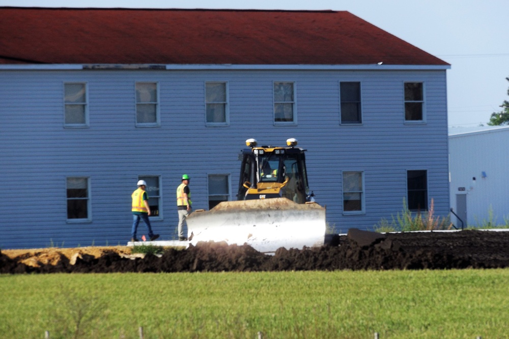 Contractor completes exterior landscaping work for Fort McCoy's FY '20 barracks project