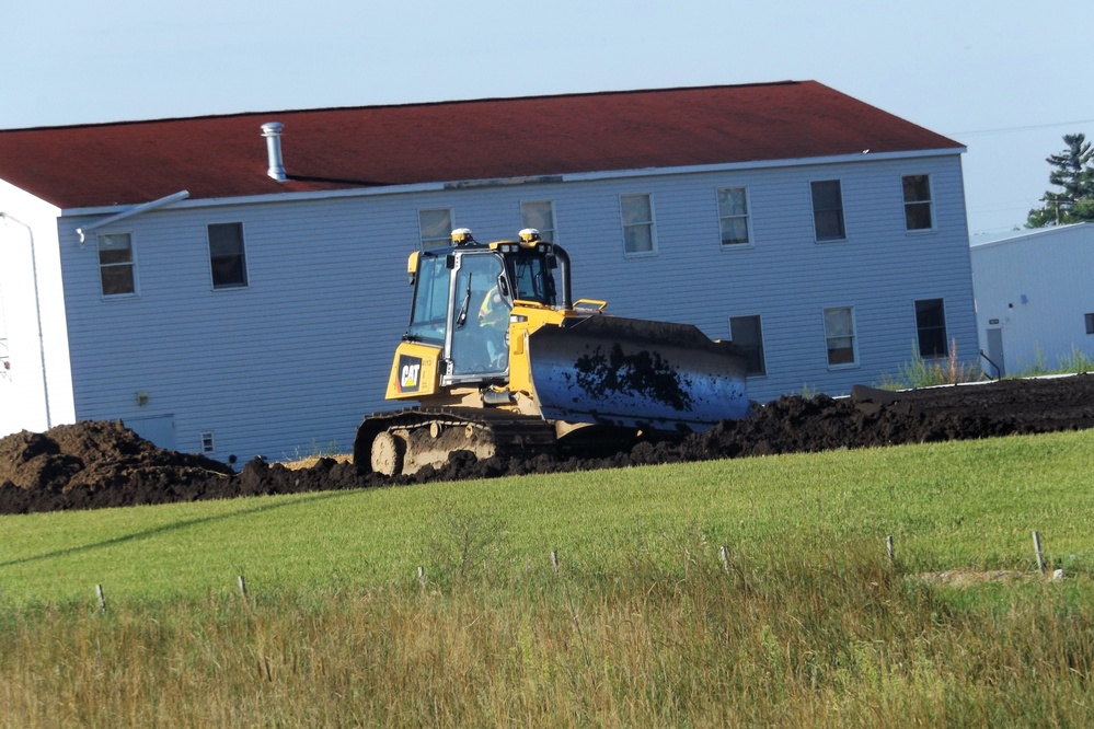 Contractor completes exterior landscaping work for Fort McCoy's FY '20 barracks project