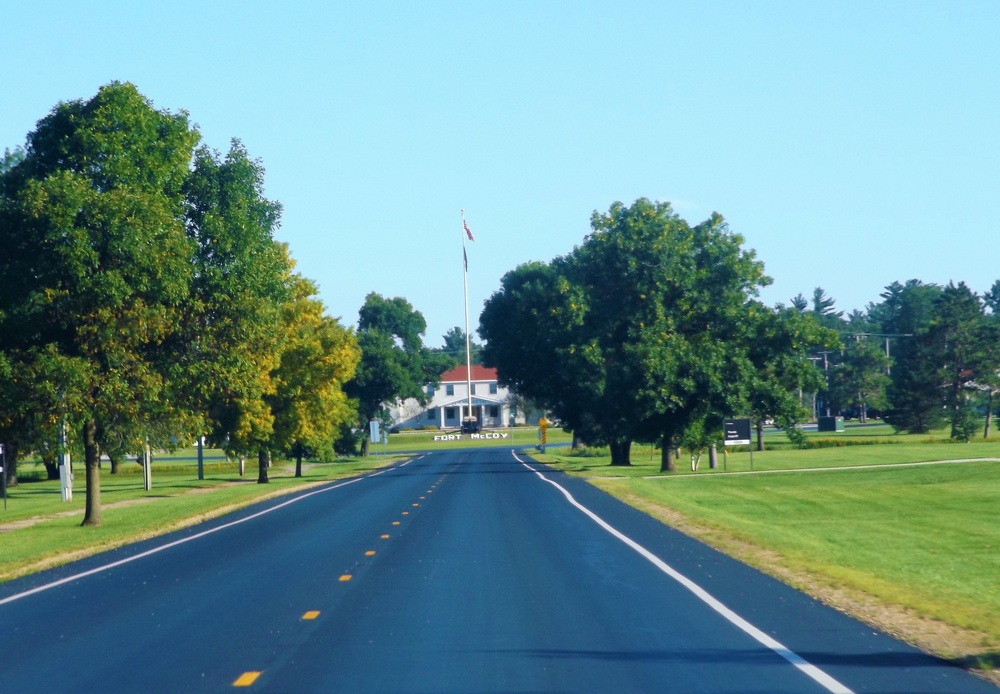 American Flag and Fort McCoy