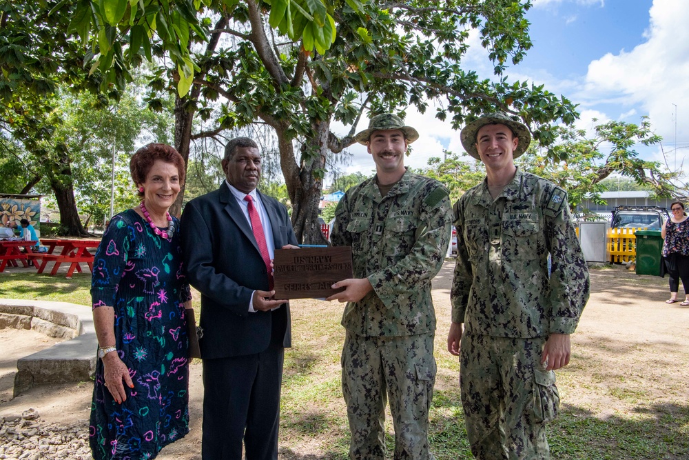 Pacific Partnership 2022 Ribbon Cutting Ceremony at Rove Park in Solomon Islands