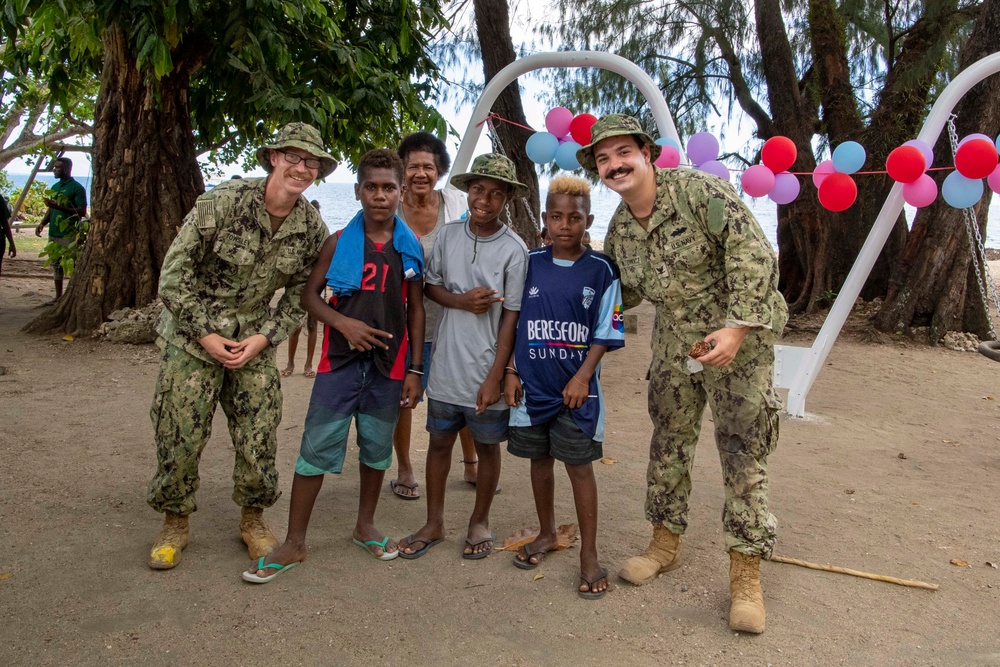 Pacific Partnership 2022 Ribbon Cutting Ceremony at Rove Park in Solomon Islands