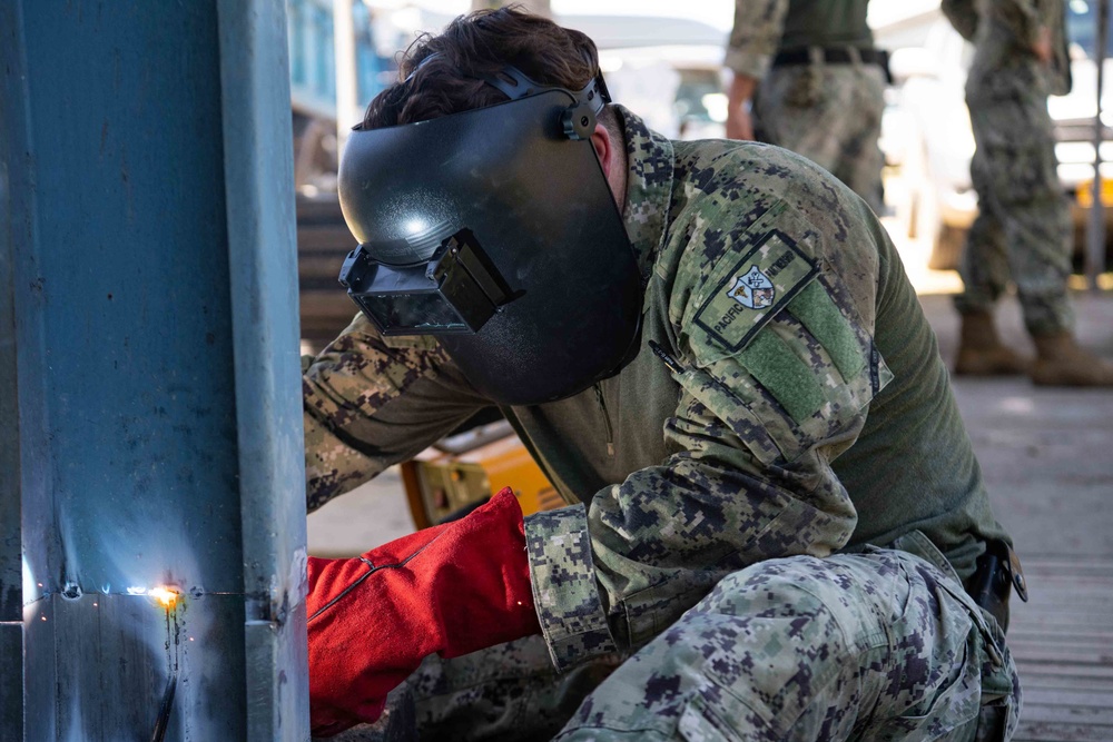 Amphibious Construction Battalion One Conducts Pacific Partnership 2022 Renovation Project