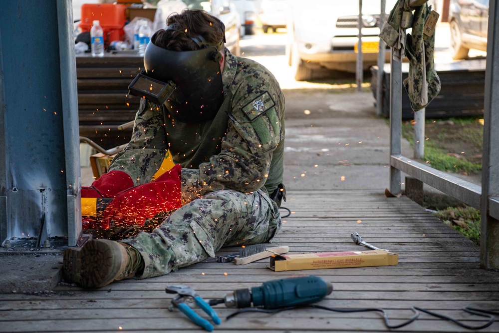 Amphibious Construction Battalion One Conducts Pacific Partnership 2022 Renovation Project