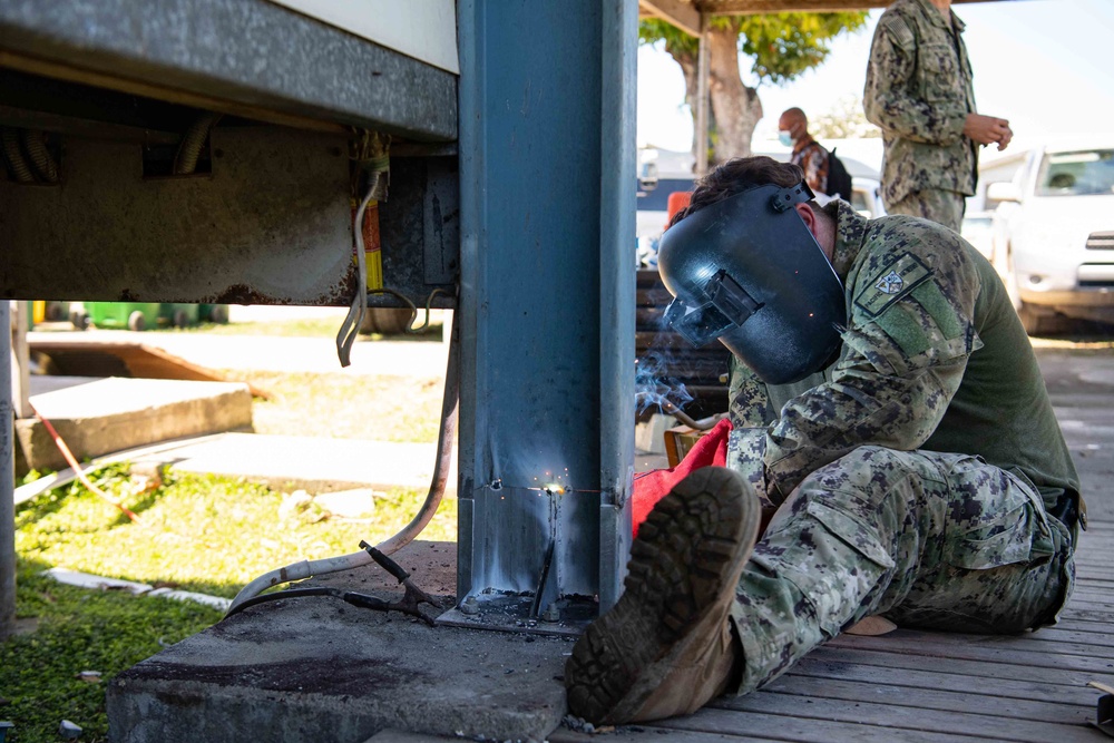 Amphibious Construction Battalion One Conducts Pacific Partnership 2022 Renovation Project