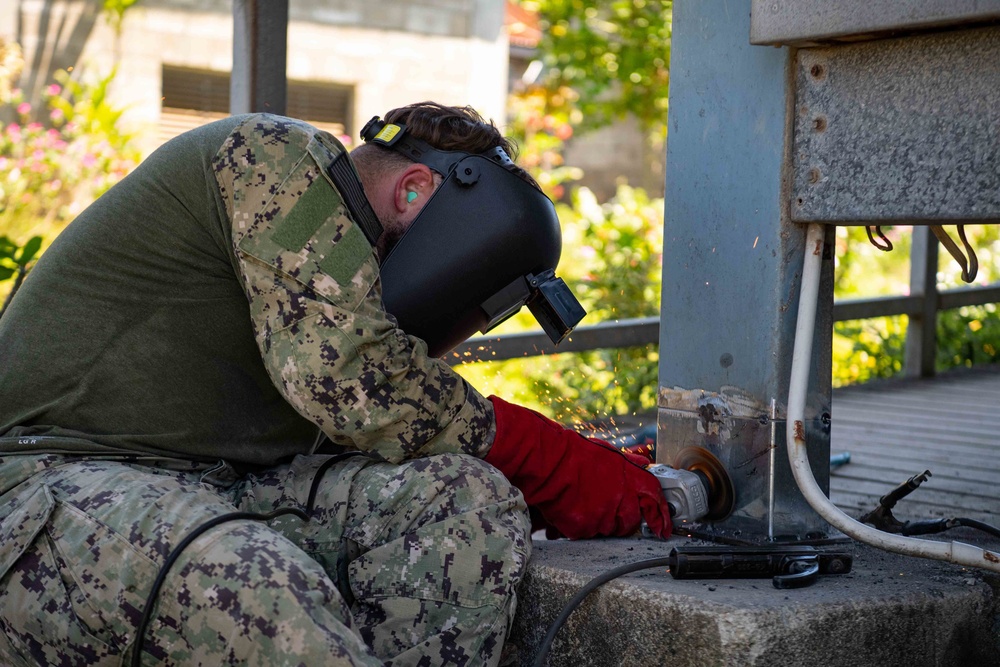 Amphibious Construction Battalion One Conducts Pacific Partnership 2022 Renovation Project