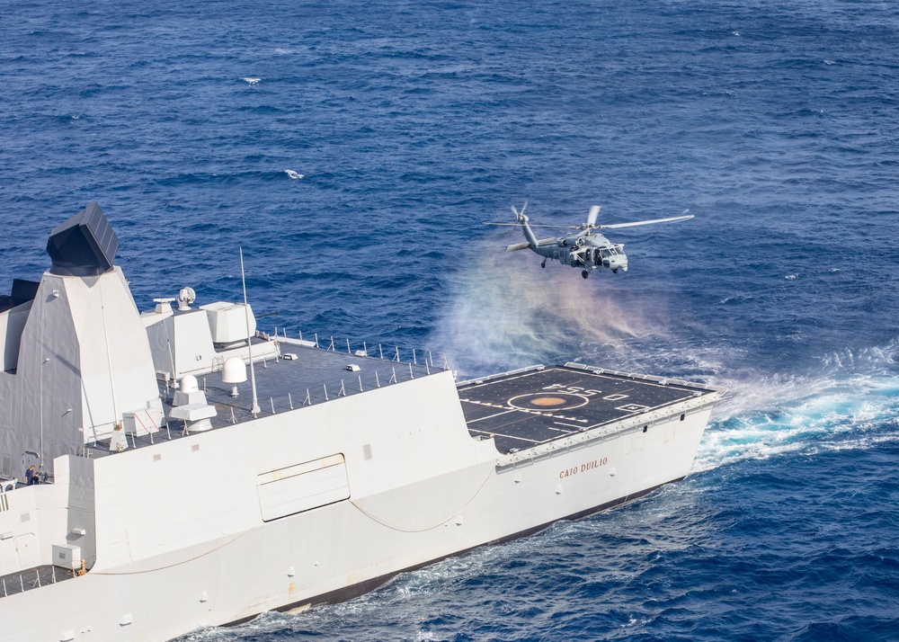 HSC-5, EODMU-12, and Italian navy combined operations