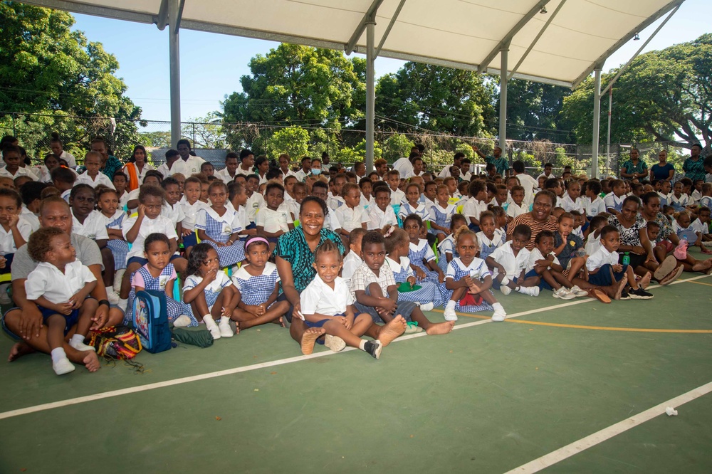 Pacific Partnership 2022 hosts storytelling and band concert at Honiara Integrated Primary School