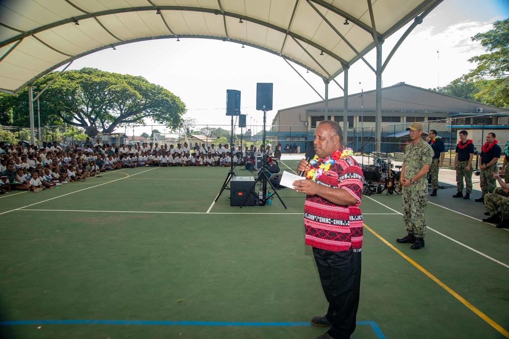 Pacific Partnership 2022 hosts storytelling and band concert at Honiara Integrated Primary School