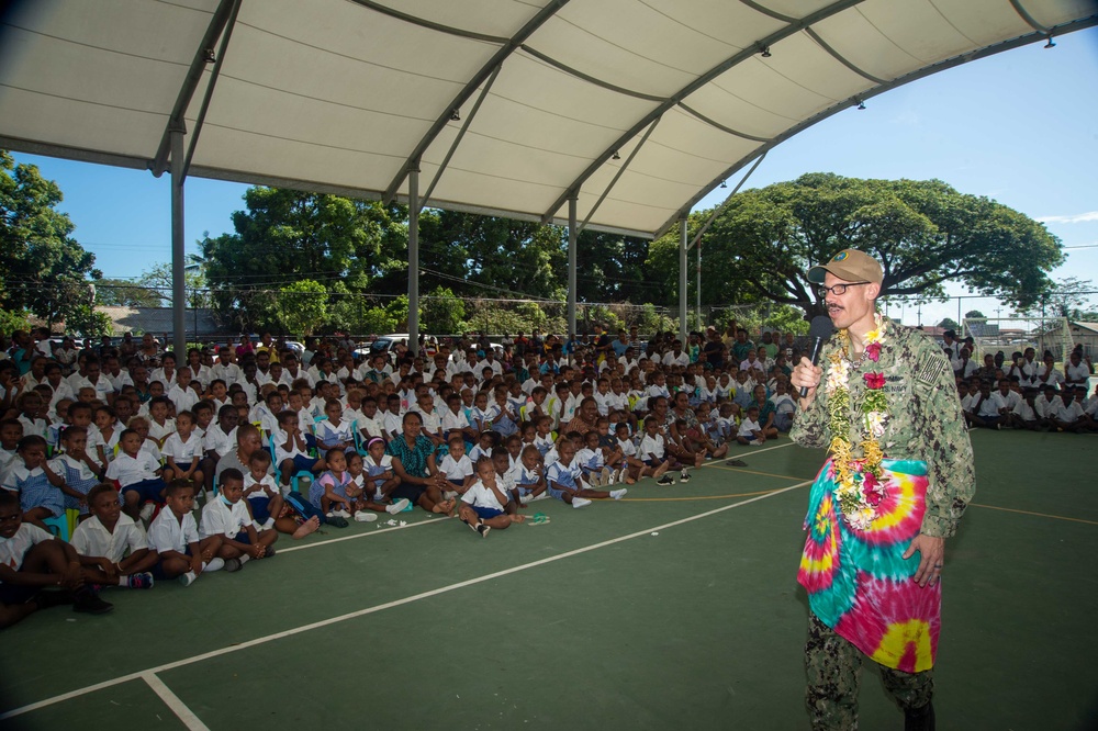 Pacific Partnership 2022 hosts storytelling and band concert at Honiara Integrated Primary School