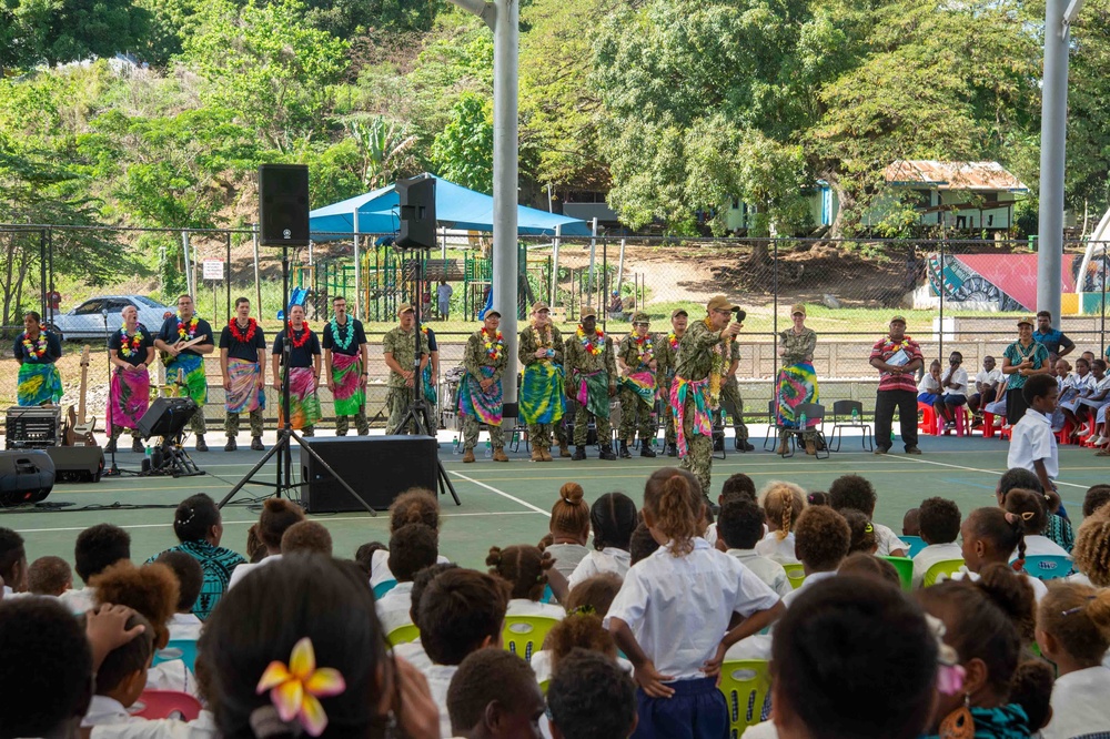 Pacific Partnership 2022 hosts storytelling and band concert at Honiara Integrated Primary School