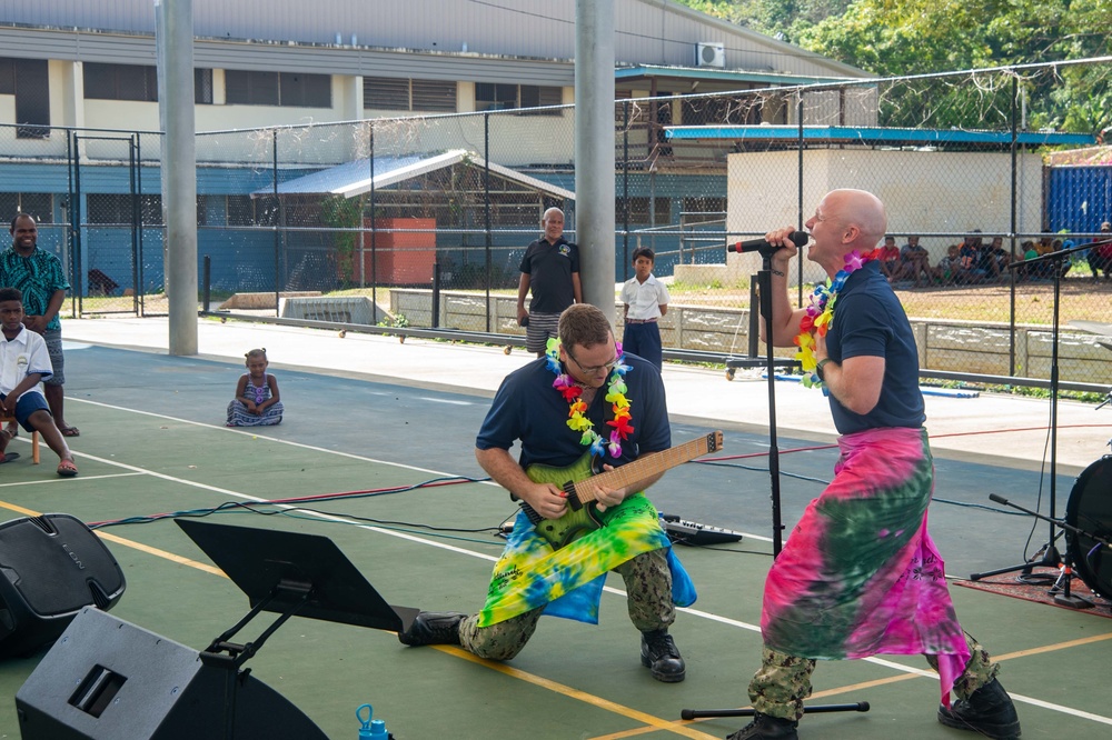 Pacific Partnership 2022 hosts storytelling and band concert at Honiara Integrated Primary School