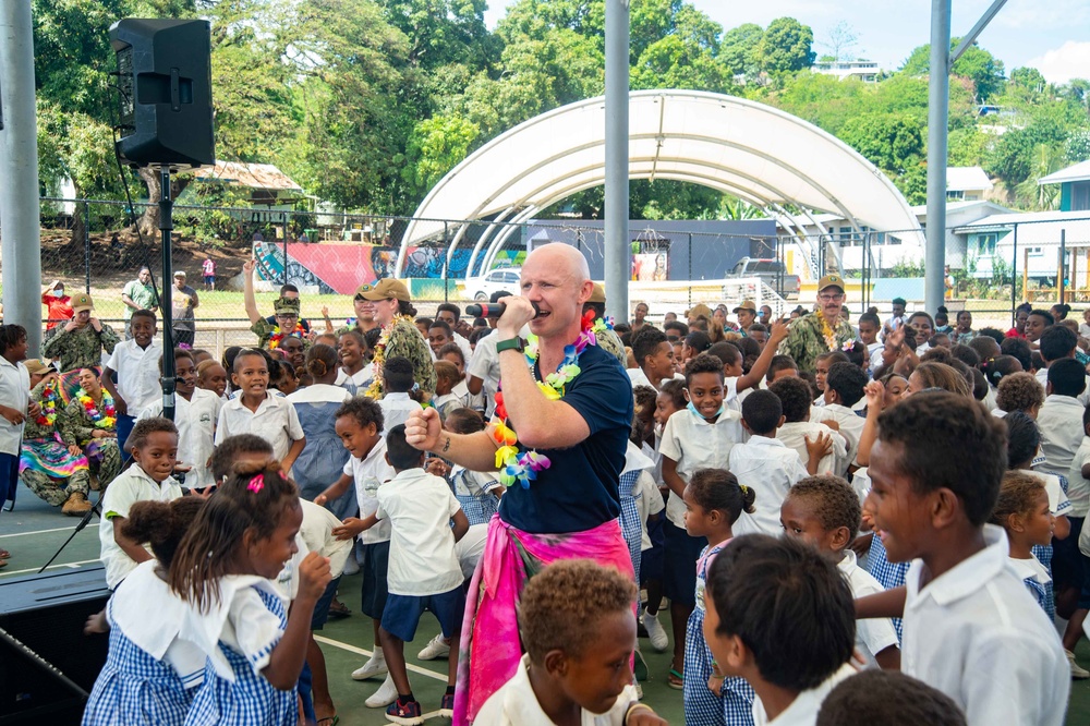 Pacific Partnership 2022 hosts storytelling and band concert at Honiara Integrated Primary School