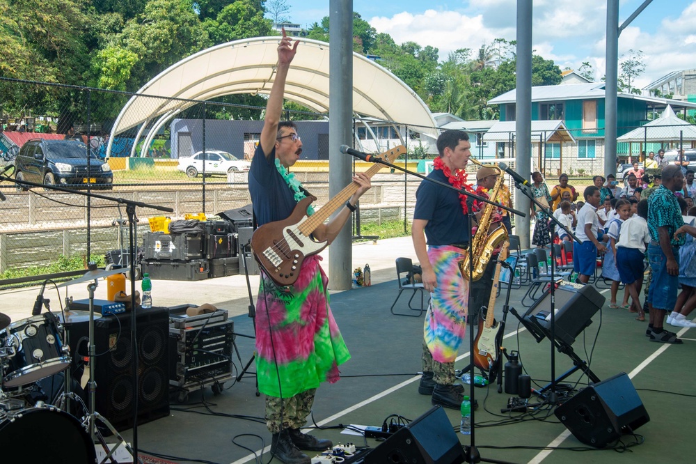 Pacific Partnership 2022 hosts storytelling and band concert at Honiara Integrated Primary School