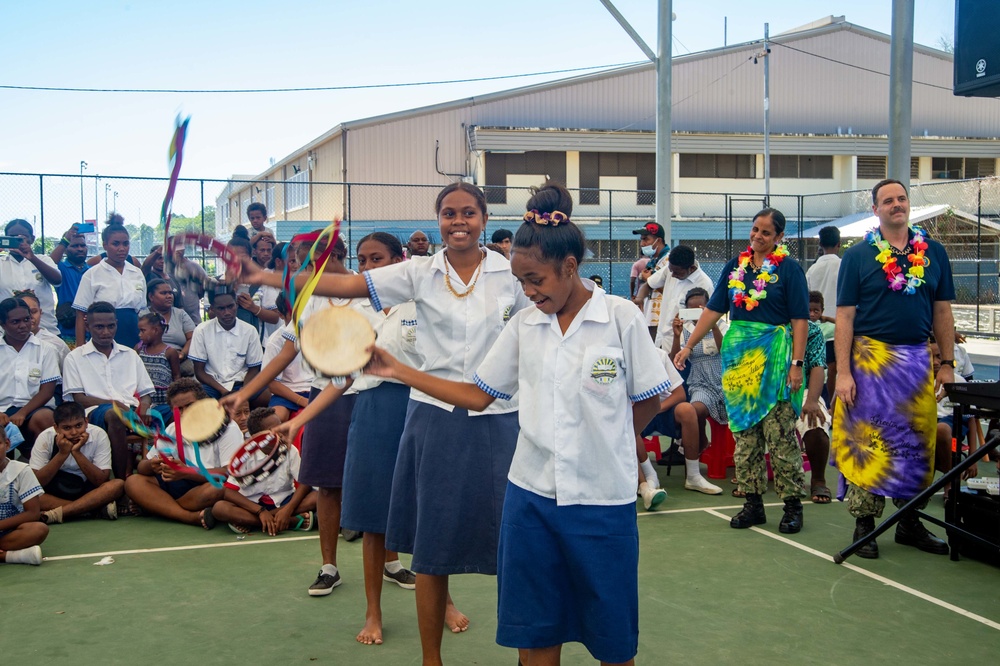 Pacific Partnership 2022 hosts storytelling and band concert at Honiara Integrated Primary School