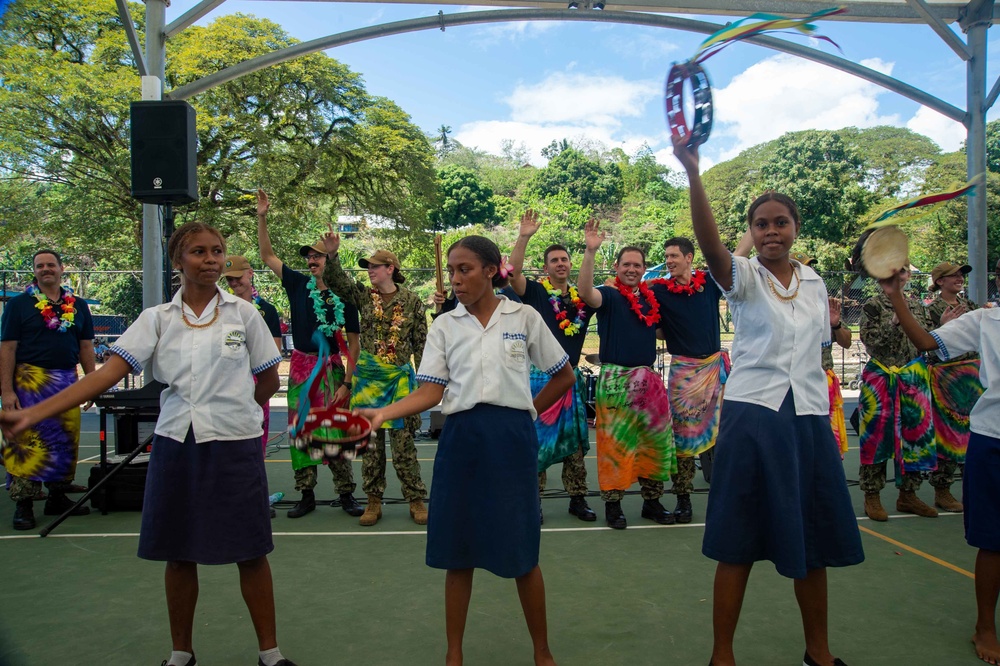 Pacific Partnership 2022 hosts storytelling and band concert at Honiara Integrated Primary School