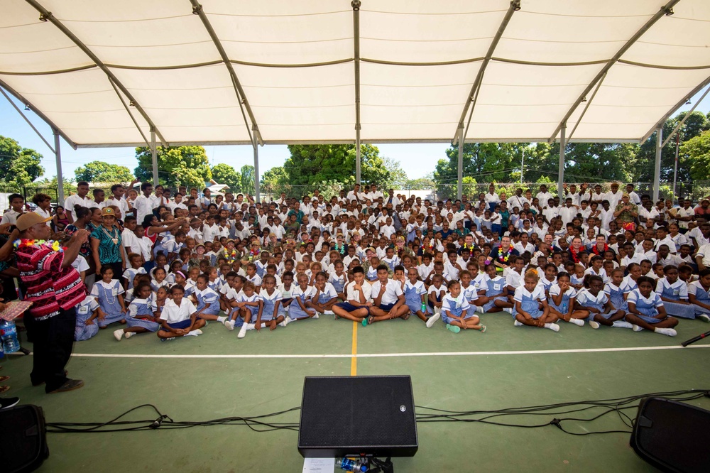 Pacific Partnership 2022 hosts storytelling and band concert at Honiara Integrated Primary School