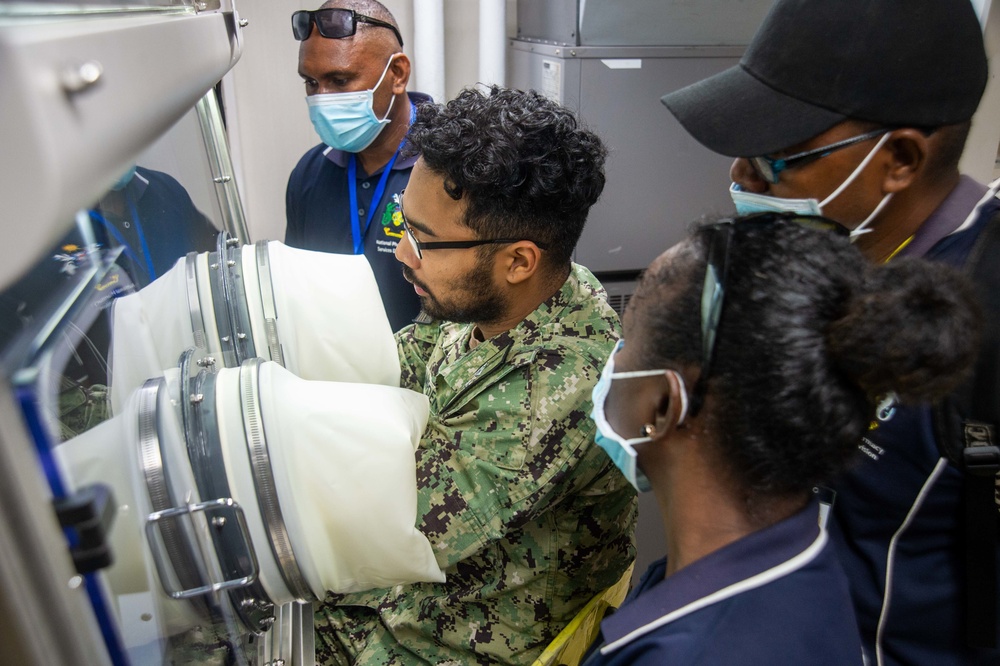 USNS Mercy (T-AH 19) Pharmacy Side-by-Side with the Solomon Islands National Pharmacy Services Division