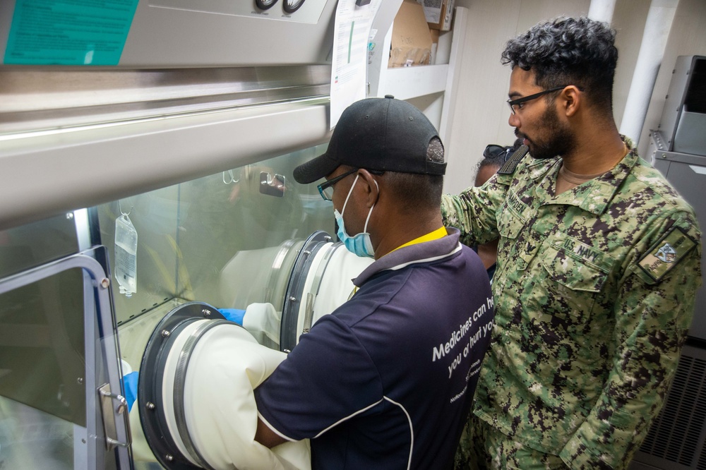USNS Mercy (T-AH 19) Pharmacy Side-by-Side with the Solomon Islands National Pharmacy Services Division