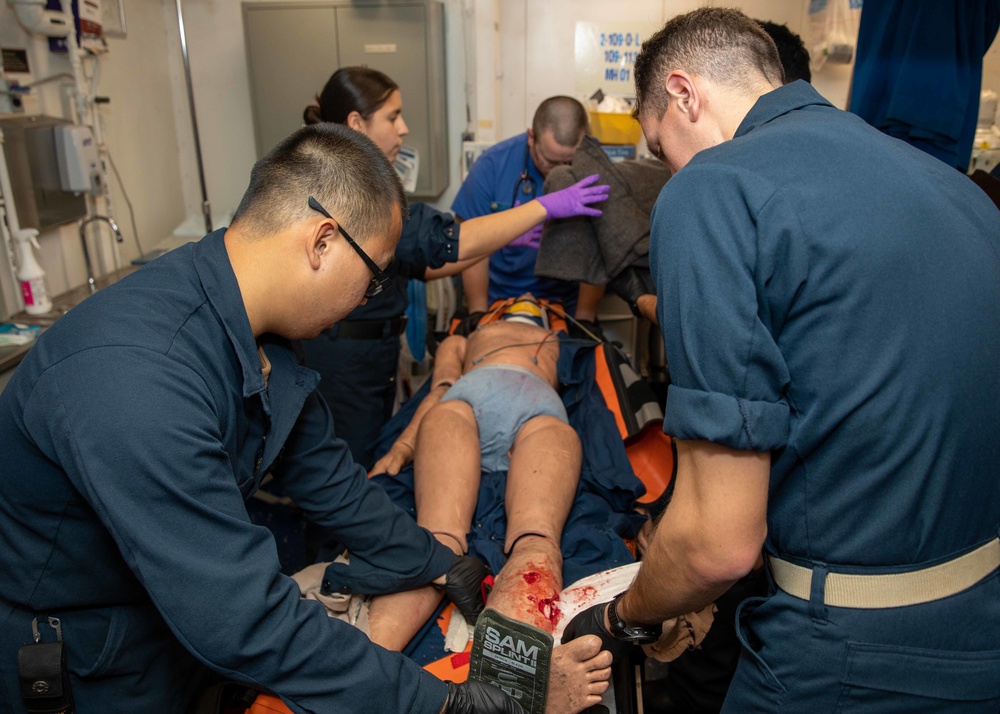 Daily operations aboard USS George H.W. Bush (CVN 77)