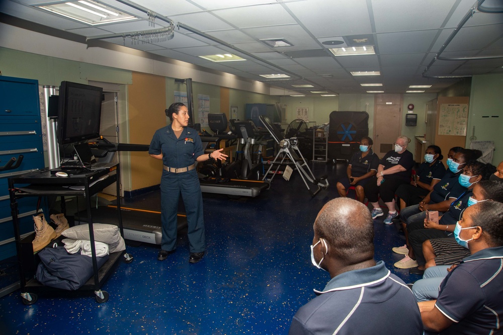 Pacific Partnership 2022 conducts physical therapy side by sides aboard USNS Mercy