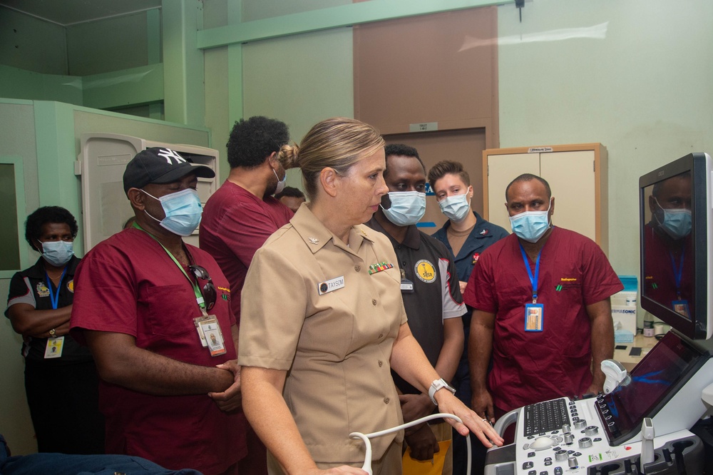 Pacific Partnership 2022 conducts radiology side by sides aboard USNS Mercy