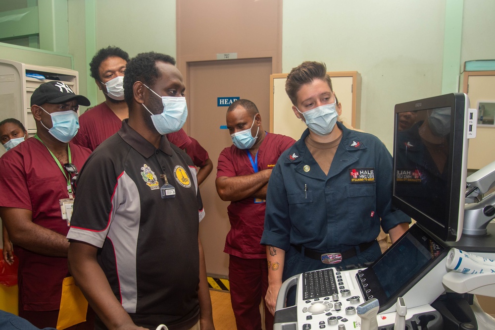 Pacific Partnership 2022 conducts radiology side by sides aboard USNS Mercy