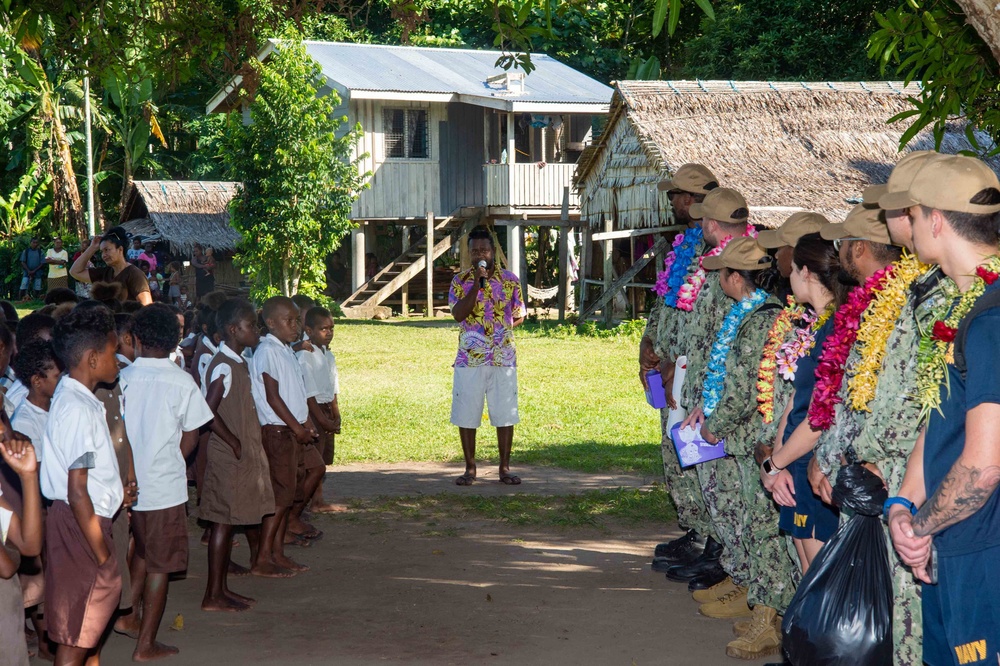 Pacific Partnership 2022 visits Francis Primary School