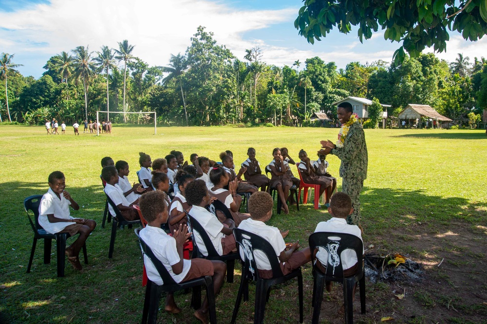 Pacific Partnership 2022 visits Francis Primary School