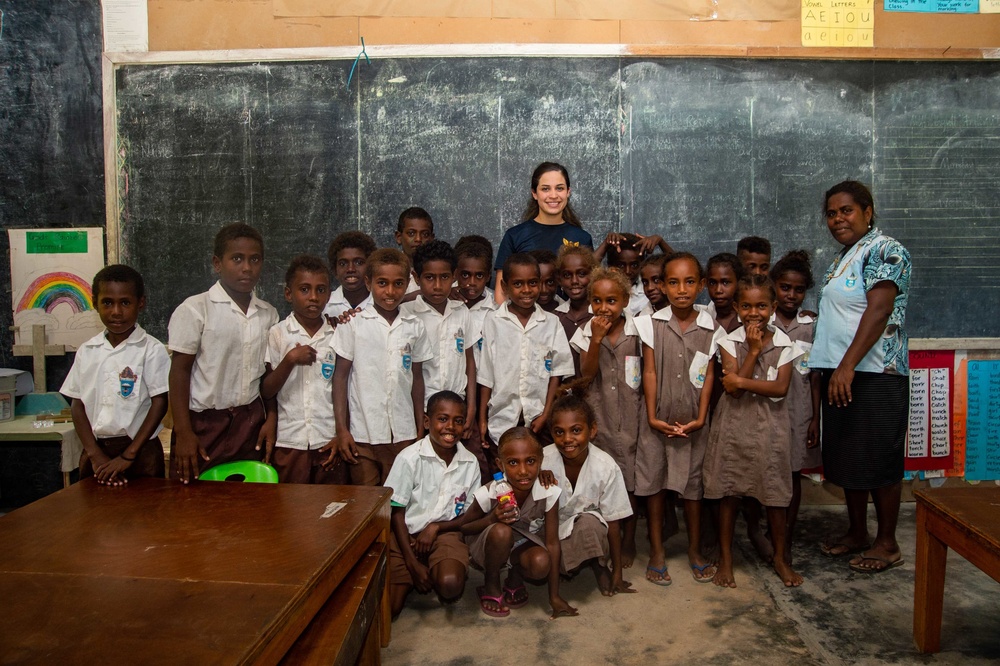 Pacific Partnership 2022 visits Francis Primary School